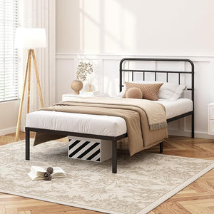 King Size Bed Frame with Minimalist Headboard