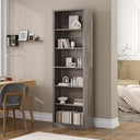 75" Tall 6-Tier Bookcase with 2 Adjustable Shelves