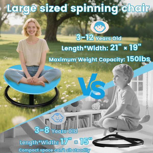 Large Spinning Sensory Chair for Kids with Autism & ADHD