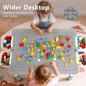 Kids Activity Table & 2 Chairs Set