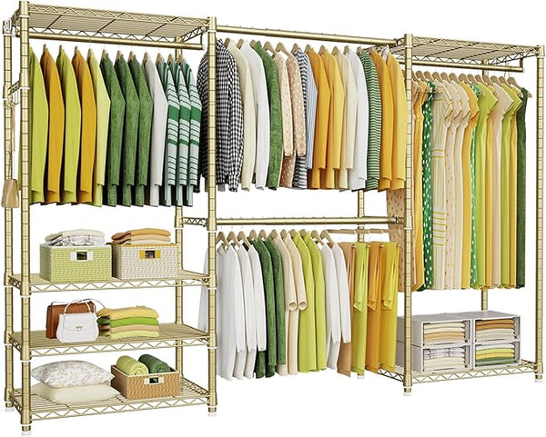 Freestanding Expandable Closet Garment Rack