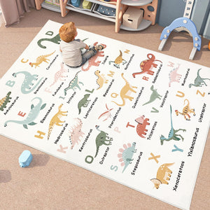 Dinosaur Alphabet Kids Area Rug