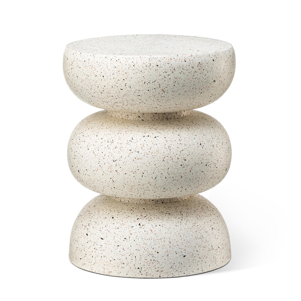 MGO Faux Terrazzo Garden Stool & Outdoor Side Table