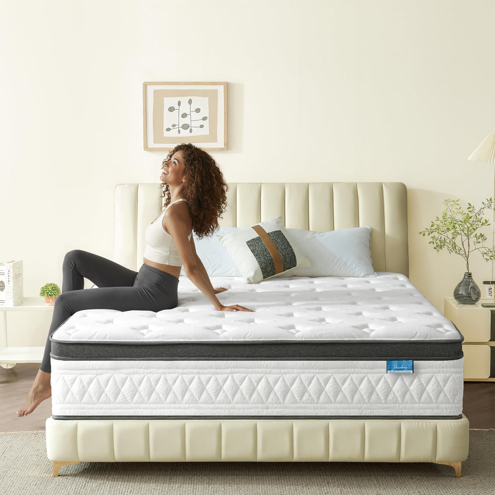 12-Inch Cooling Hybrid Mattress with Gel Memory Foam & Pocket Coils