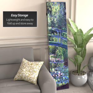 4-Panel Canvas Room Divider with Monet Art Print