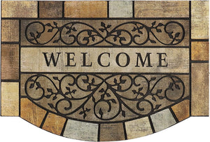Heavy-Duty Rubber Outdoor Welcome Mat 24x36