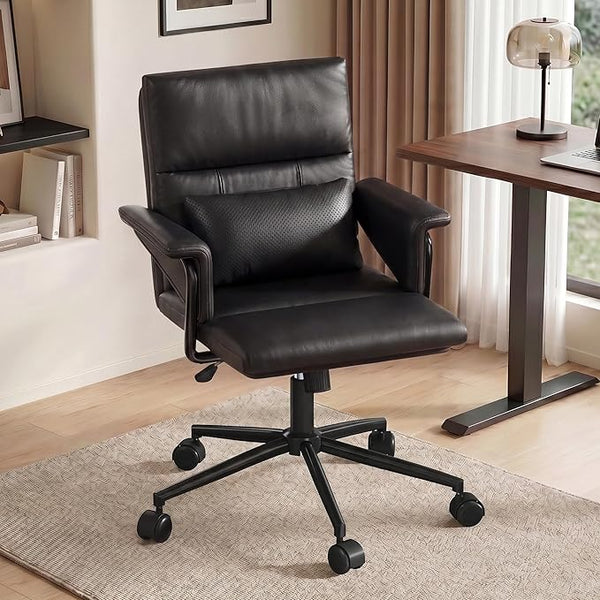 Mid-Back Ergonomic Office Chair with Lumbar Support