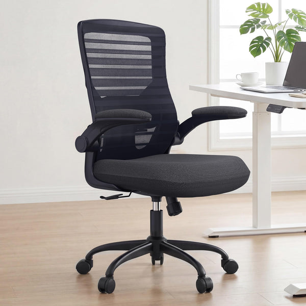 Ergonomic Mesh Office Chair with Flip-Up Armrests