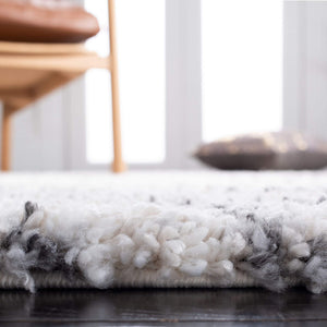 Shag Runner Rug 2'3" x 10' – Ivory & Grey