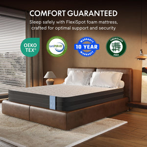 Queen Adjustable Bed Frame with Cooling Gel Memory Foam Mattress