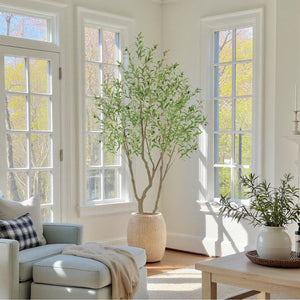 Artificial Olive Tree – UV Resistant Faux Olive Tree for Indoor & Outdoor