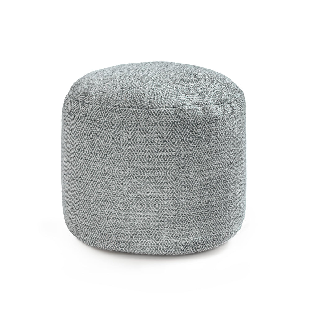 Round Pouf Ottoman Footrest – Handmade Floor Seating