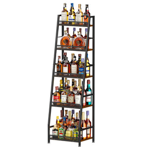 5-Tier Trapezoid Wine & Liquor Rack