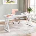 55-Inch Computer Desk with Z-Shaped Metal Legs