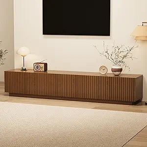 86" Mid-Century Modern TV Stand with Storage