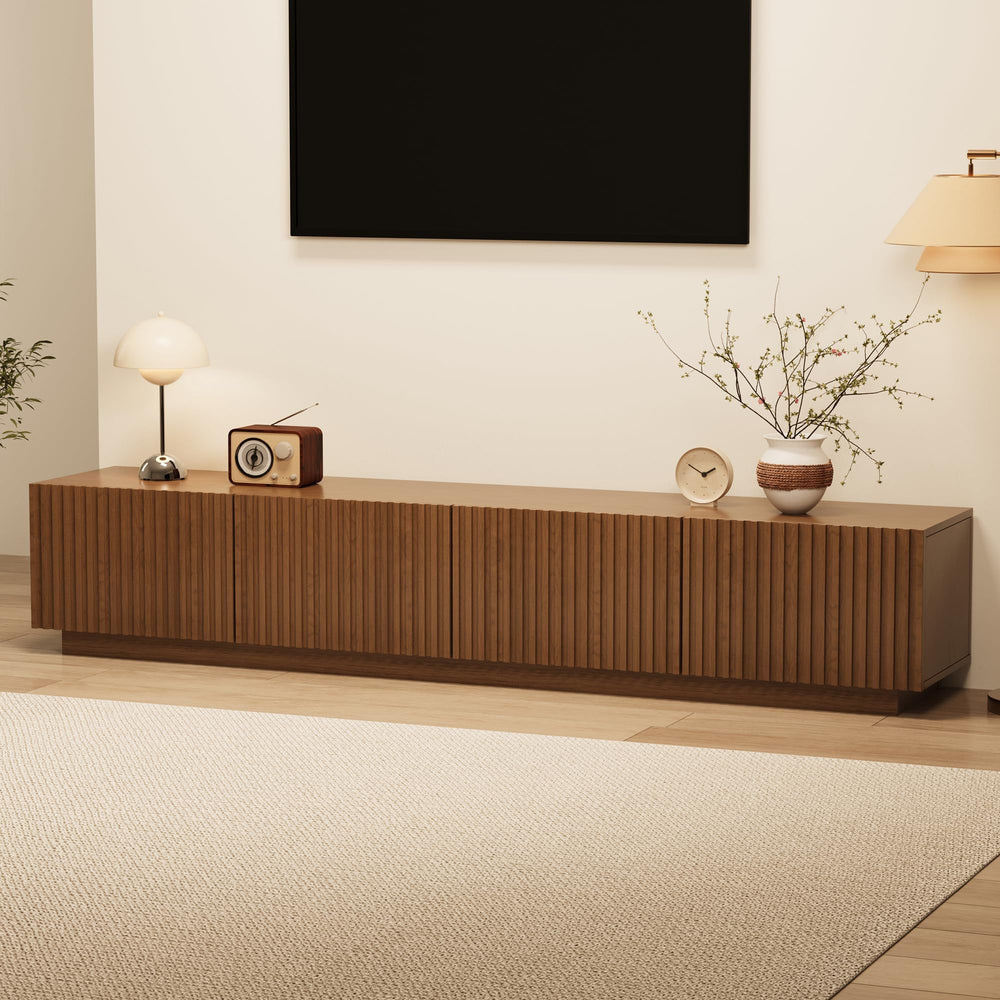 86" Mid-Century Modern TV Stand with Storage