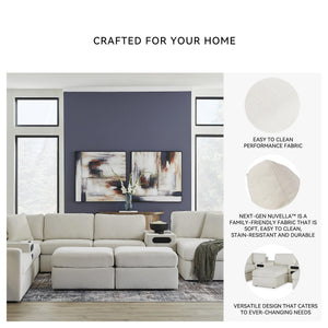 Oversized Square Accent Ottoman – Beige