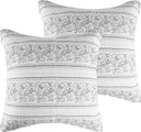 Floral Cotton Euro Pillow Sham 26x26
