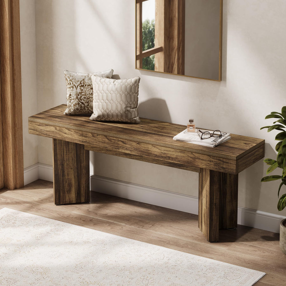 Farmhouse Entryway Bench 47"