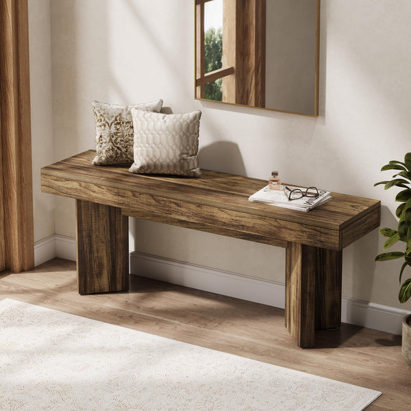 Farmhouse Entryway Bench 47"