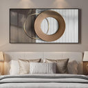 Large Abstract Wall Art Framed Canvas Print – 28x57 Inch