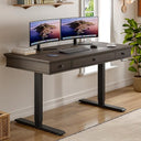 Electric Height Adjustable Standing Desk with Drawers & Outlets, 55" x 23"