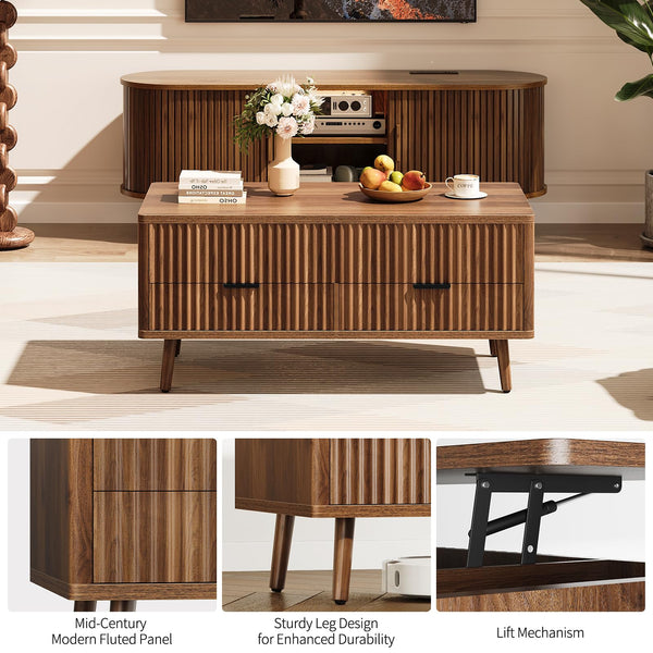Lift Top Coffee Table with Storage