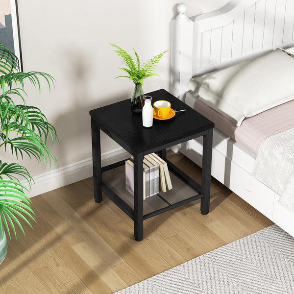 3-Piece Industrial Coffee Table Set with 2 End Tables
