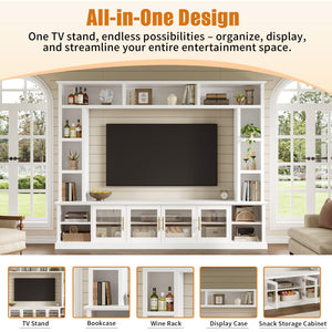 95" Wall Unit Entertainment Center for TVs up to 80"