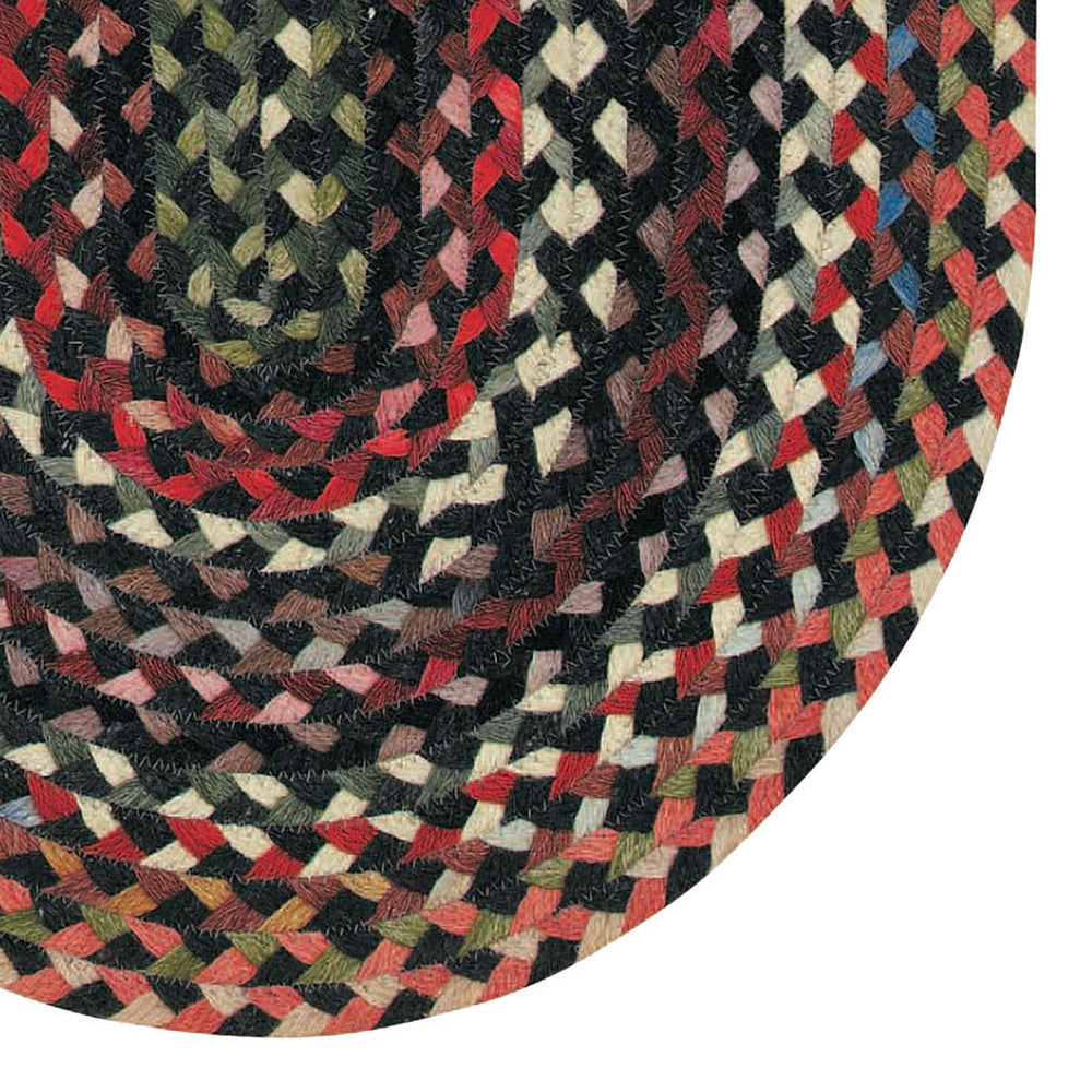 Oval Braided Wool Area Rug 11'4" x 14'4"
