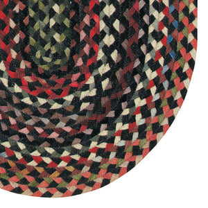 Oval Braided Wool Area Rug 11'4" x 14'4"
