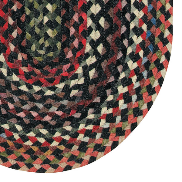 Oval Braided Wool Area Rug 11'4" x 14'4"