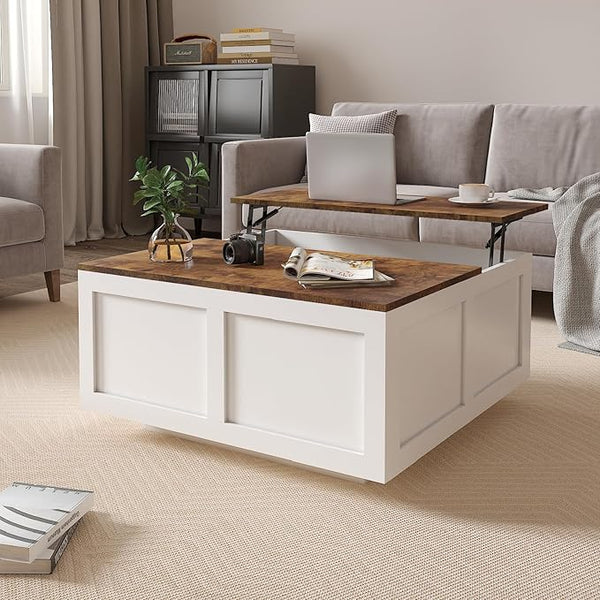 Lift Top Coffee Table with Hidden Storage
