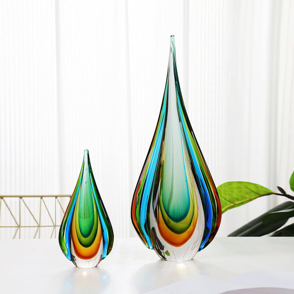 Handmade Murano Glass Cube Sculpture – Extra Large Art Decor