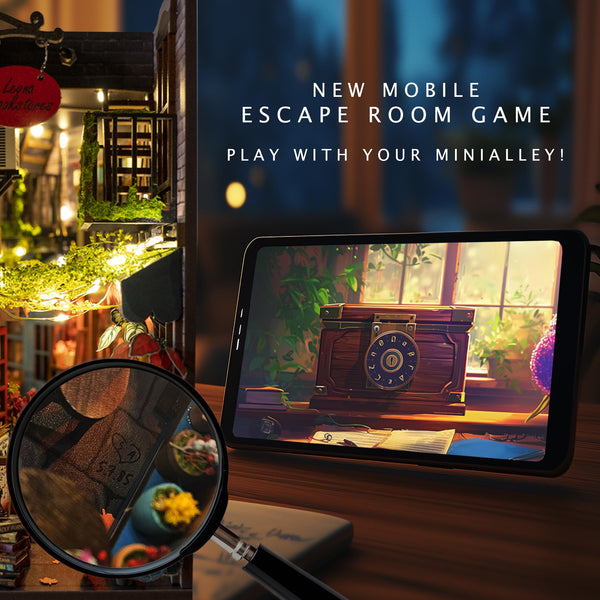 DIY Book Nook Miniature Kit with LED Lights