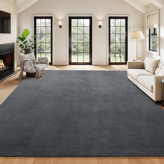 Large Area Rug 12x15 ft – Non-Slip, Non-Shedding, Machine Washable