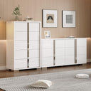 3-Piece Bedroom Set with 6-Drawer Dresser & 2 Nightstands, Grey