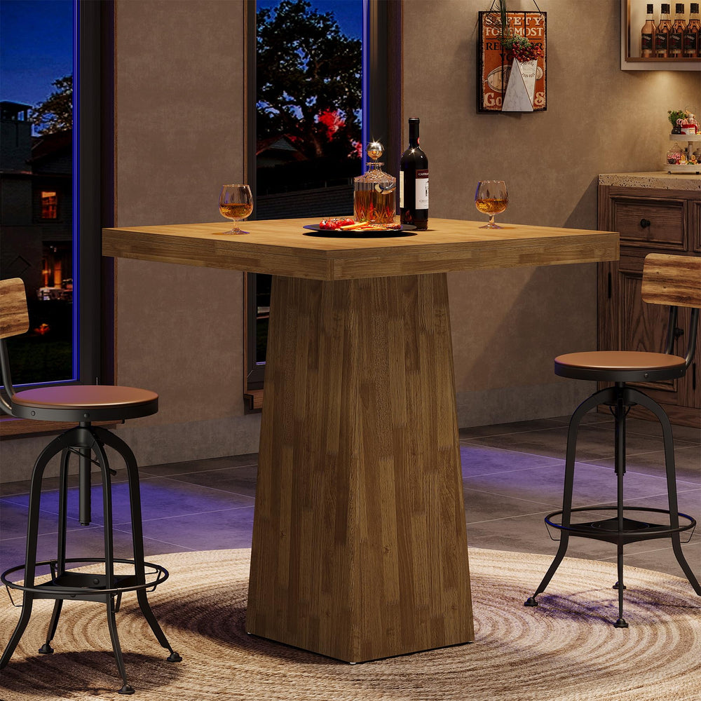 Square Counter Height Bar Table