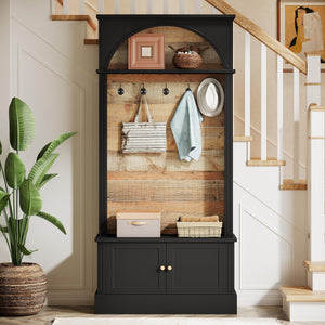 Hall Tree with Storage Bench & Coat Rack