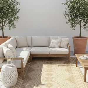 Tribal Geometric Indoor Outdoor Area Rug 9'6" x 12'