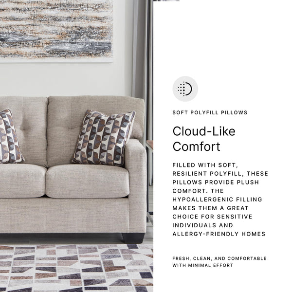 Contemporary Tufted Loveseat – Beige Polyester Upholstery