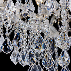 K9 Crystal Maria Theresa Chandelier – 12 or 24 Light, Gold or Silver