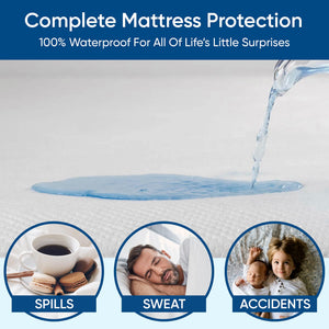 Waterproof Tencel Mattress Protector – Cooling & Deep Pocket