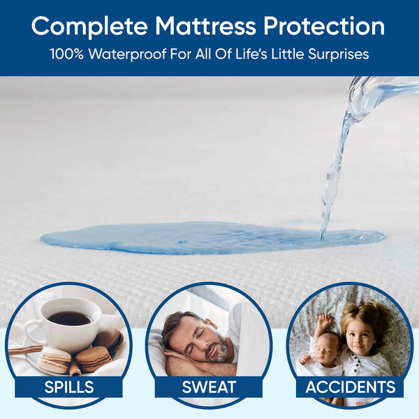 Waterproof Tencel Mattress Protector – Cooling & Deep Pocket