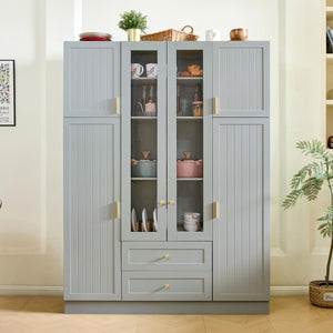 Large Kitchen Pantry with 6 Doors