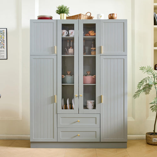 Large Kitchen Pantry with 6 Doors