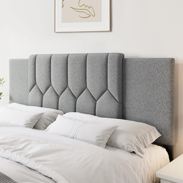Upholstered Tufted Adjustable Headboard – Full/Queen/King