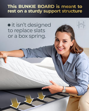 Slim Low-Profile Bunkie Board – Multi-Size Mattress Support