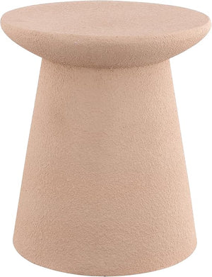 Round Polyresin Outdoor Accent Table — 18"