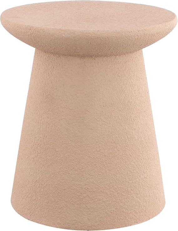 Round Polyresin Outdoor Accent Table — 18"